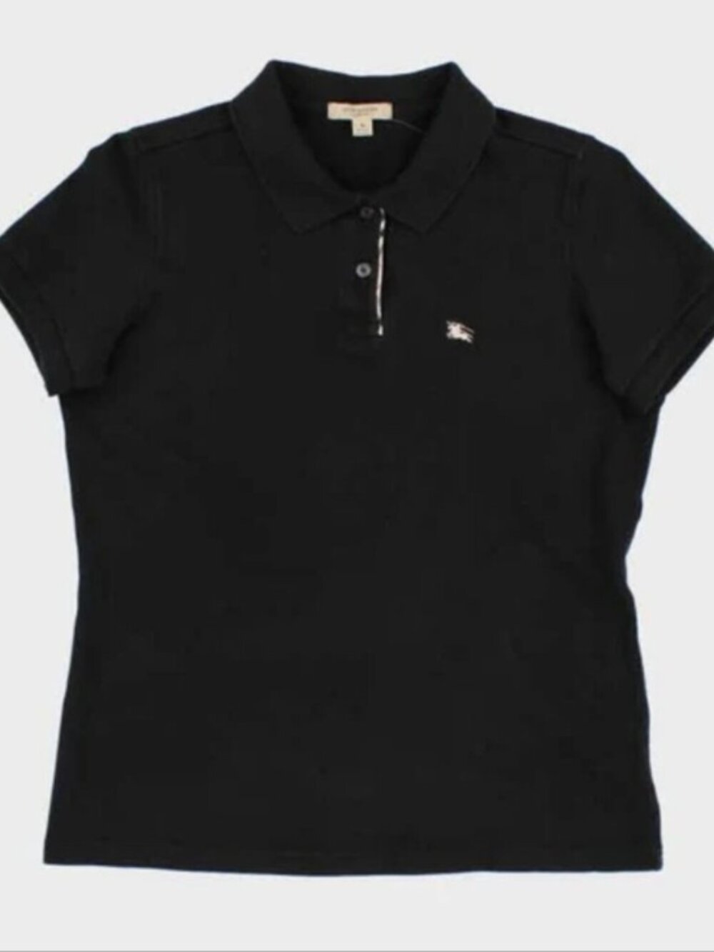 BURBERRY LONDON Woman's Black Polo Shirt XL